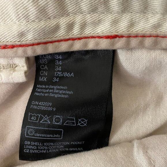 H&M sz 34 tan‎ Perm Press Shorts with pockets - Picture 9 of 9